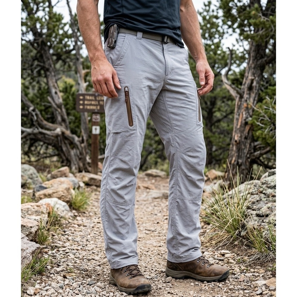 Simms G4 Fishing Pants Mens 40x34 Gray Technical Nylon Utility Cargo 33325